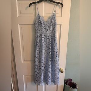 ASTR THE LABEL light blue lace dress